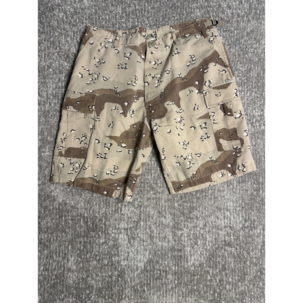 Rothco BDU Desert Camo Men's Combat Cargo Shorts Large Regular Print